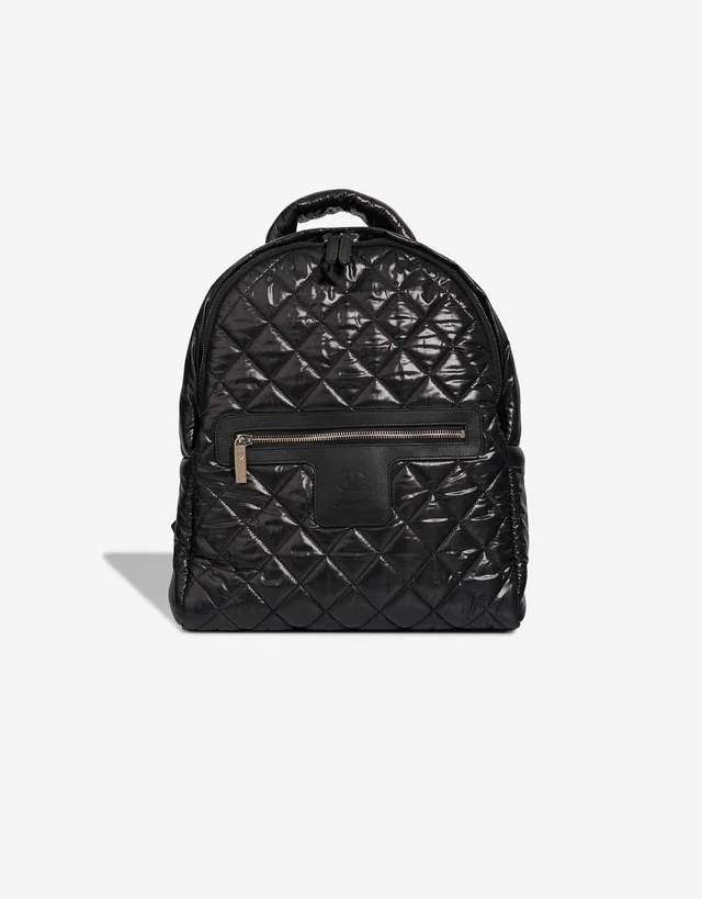 Chanel Cocoon Backpack Calf / Nylon Black in Black Nylon from SACLÀB