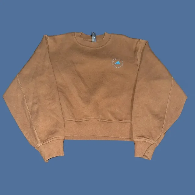 Adidas By Stella Mccartney Sweatshirt Womens Medium Timber Sportswear Pullover in Brown in brown|red from Grailed