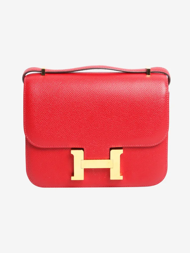Hermès Red Constance 18 bag in Epsom leather in Red Epsom leather from Sign of the Times