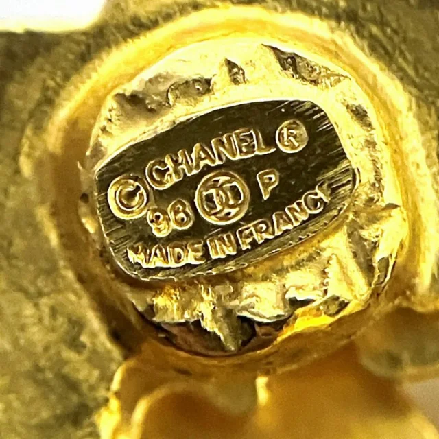 Chanel Vintage Earrings in Gold Brass from LuxUness, photo 6 of 9