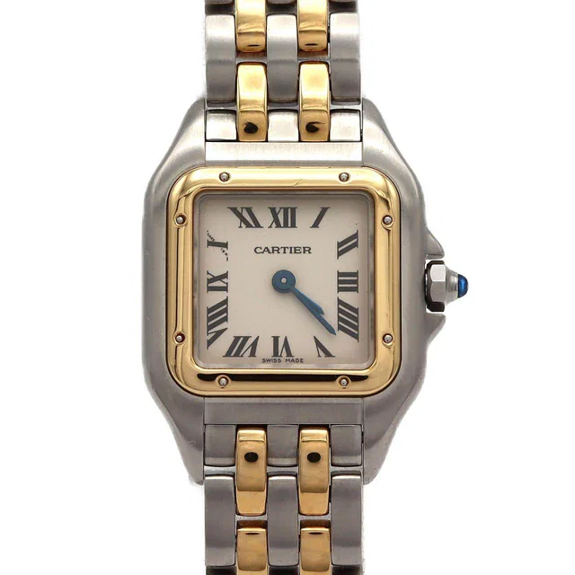 Cartier Panthere SM Stainless Steel Yellow Gold Quartz in Yellow from LuxUness