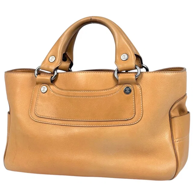 Celine Boogie Bag Handbag Leather Beige in Beige Leather from The Reluxe
