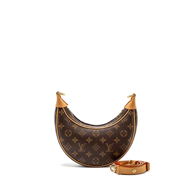 Louis Vuitton half-moon loop baguette monogram canvas GHW in Coated canvas from EMIER
