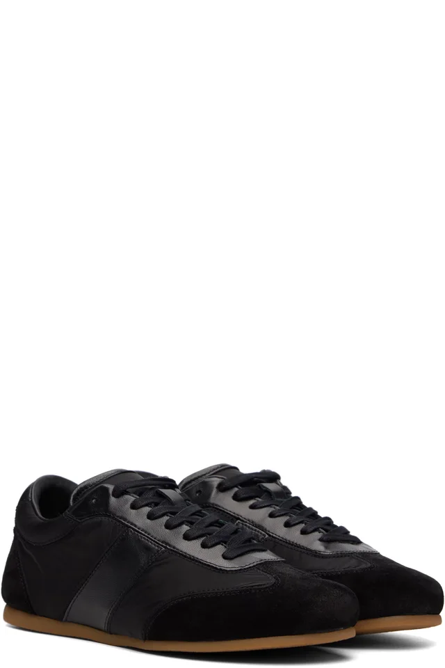 LEMAIRE Black Soft Runner Sneakers, photo 4 of 5 from SSENSE