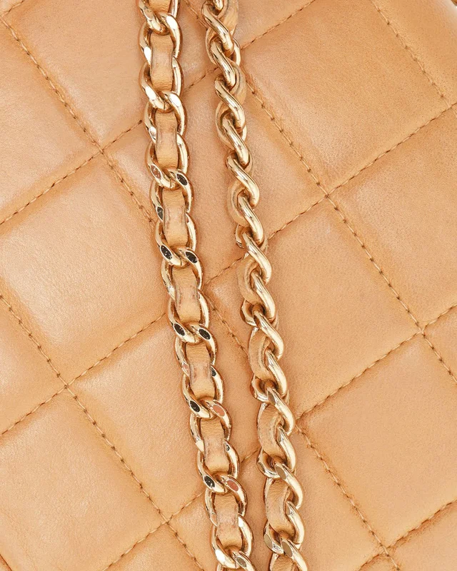 Chanel East West Chocolate Bar Flap Bag in Brown Leather from A Retro Tale, photo 8 of 11