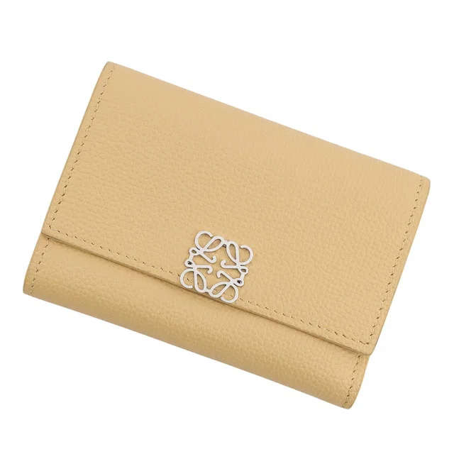 Loewe Vertical Wallet Compact Wallet BeigeC821S33X01 Leather in Leather from GALLERY RARE