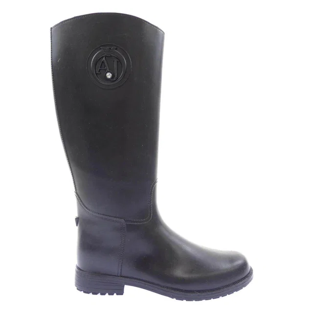 Giorgio Armani Jeans Long Boots in Leather from LuxUness