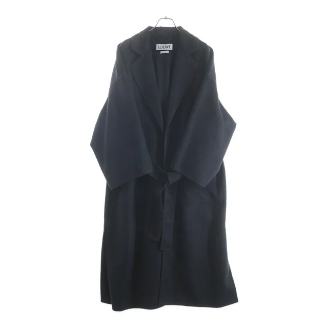 Loewe Cashmere Coat Dark Gray in Grey Cashmere from The Reluxe