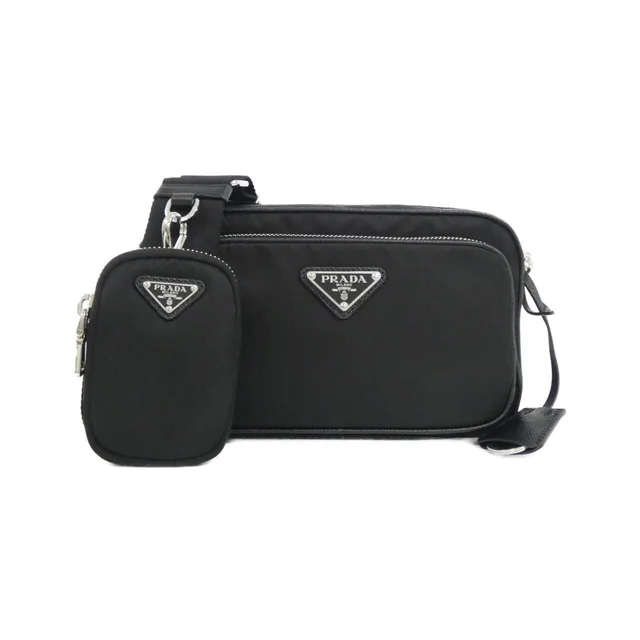 Prada Shoulder Bag Silver in Silver Saffiano leather from The Reluxe