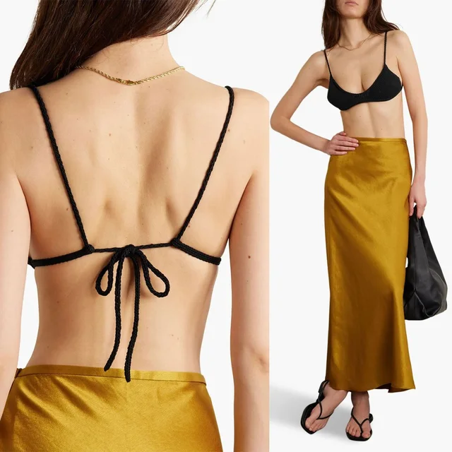 Khaite Carla Knit Bralette Made in black from Poshmark
