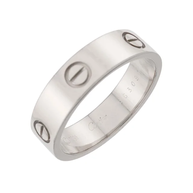 Cartier Love 65 Ring 18K White Gold in White from The Reluxe
