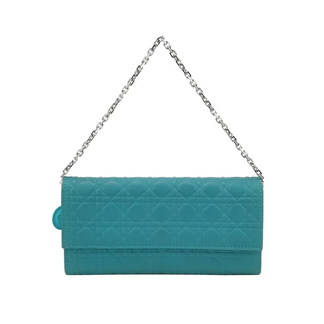 Dior Cannage Pattern Chain Clutch Size One Size in blue from Grailed, photo 1 of 1