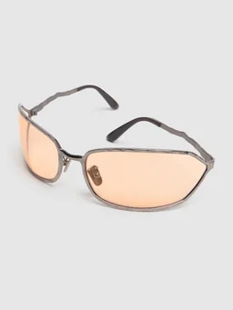 Kuboraum Berlin Rectangular sunglasses in 0% Metallic Fiber, 0% Acetate, photo 2 of 5 from LUISAVIAROMA