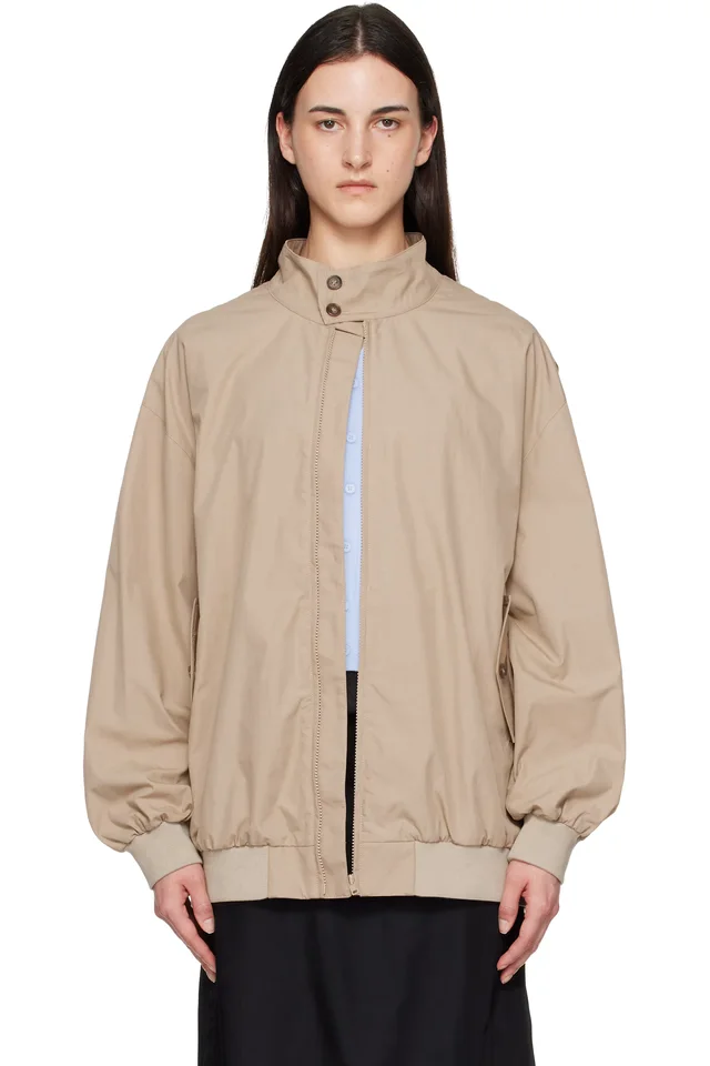 MM6 Maison Margiela Beige Sports Jacket, image 1 of 1 from SSENSE