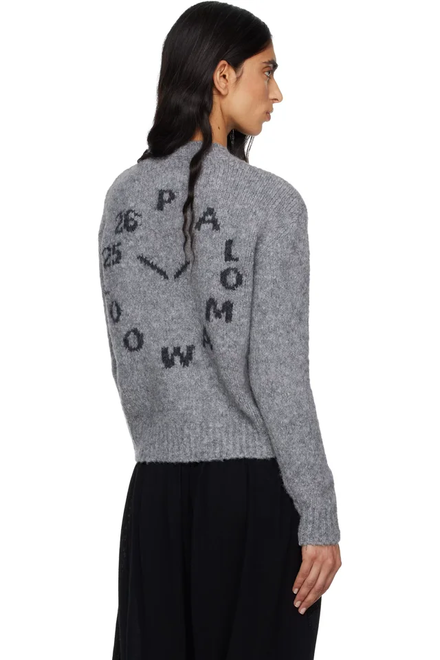 Paloma Wool Gray Clock Sweater, photo 3 of 4 from SSENSE