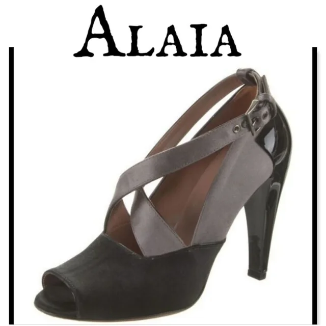 Alaïa Patent Leather Heels in gray|black Patent leather from Poshmark