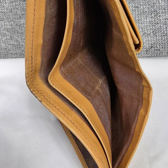 Celine Women's Wallet - Brown/Tan in red|neutral|brown from Depop, photo 7 of 8