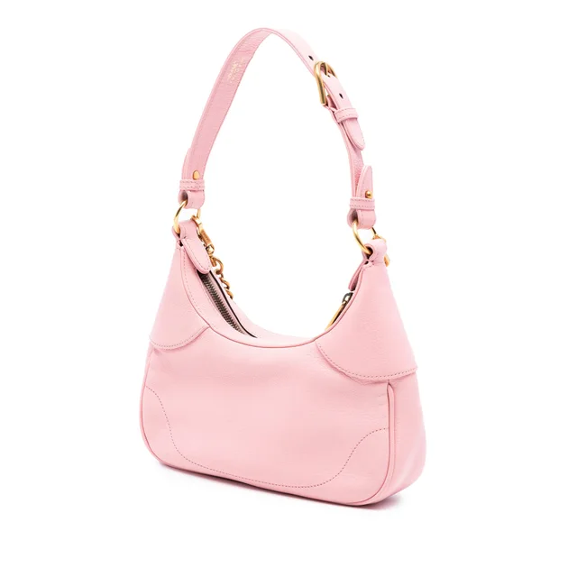 Pink Gucci Small Calfskin Aphrodite Satchel in Pink Calfskin from Designer Revival, photo 2 of 2