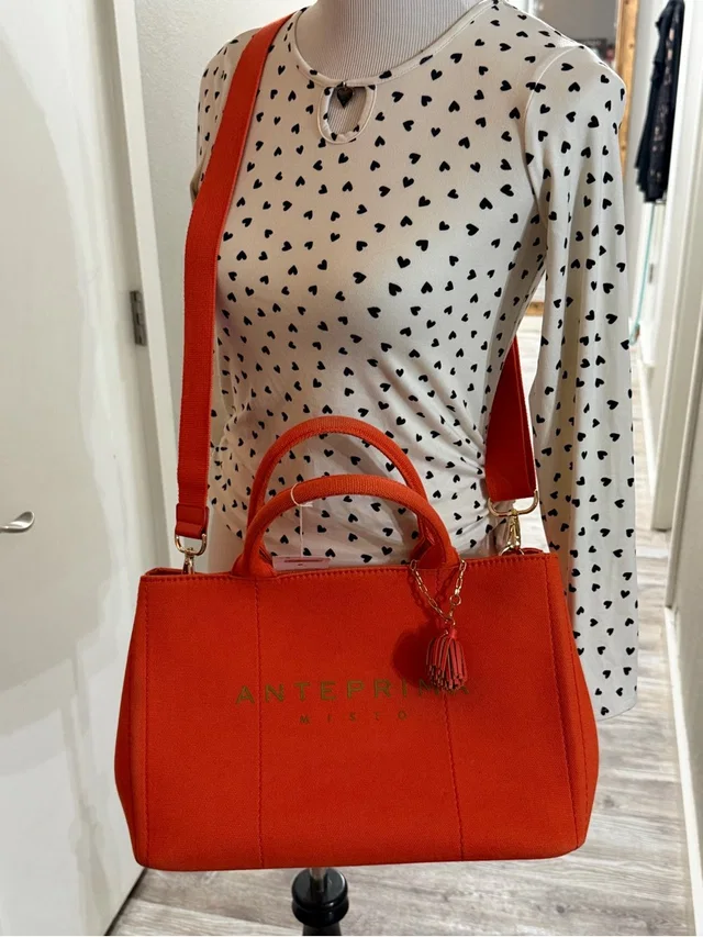 Anteprima Tote Bag With Detachable Strap in orange from Poshmark