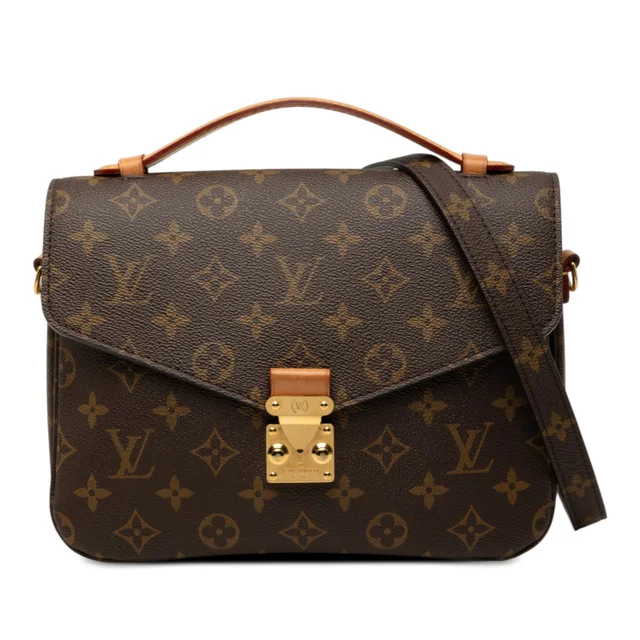 Brown Louis Vuitton Monogram Pochette Metis Satchel in Brown Coated canvas from Designer Revival, photo 1 of 1