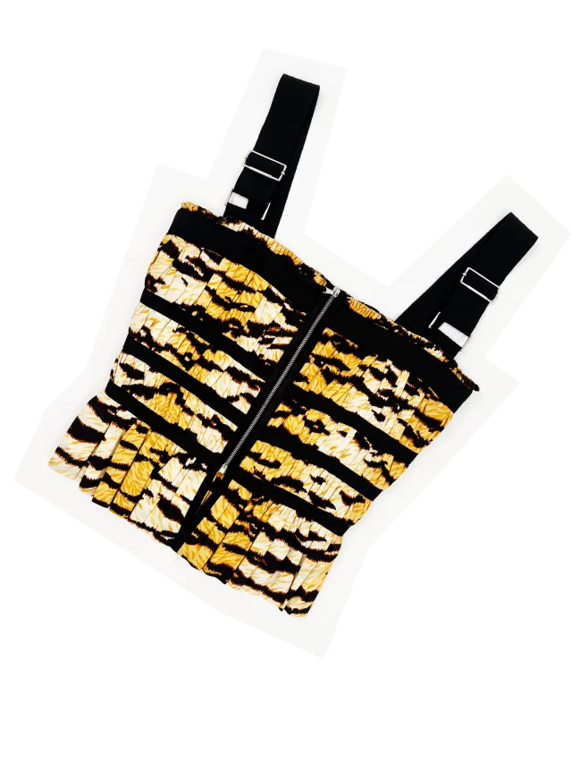 Dolce & Gabbana tiger print bustier from James Veloria