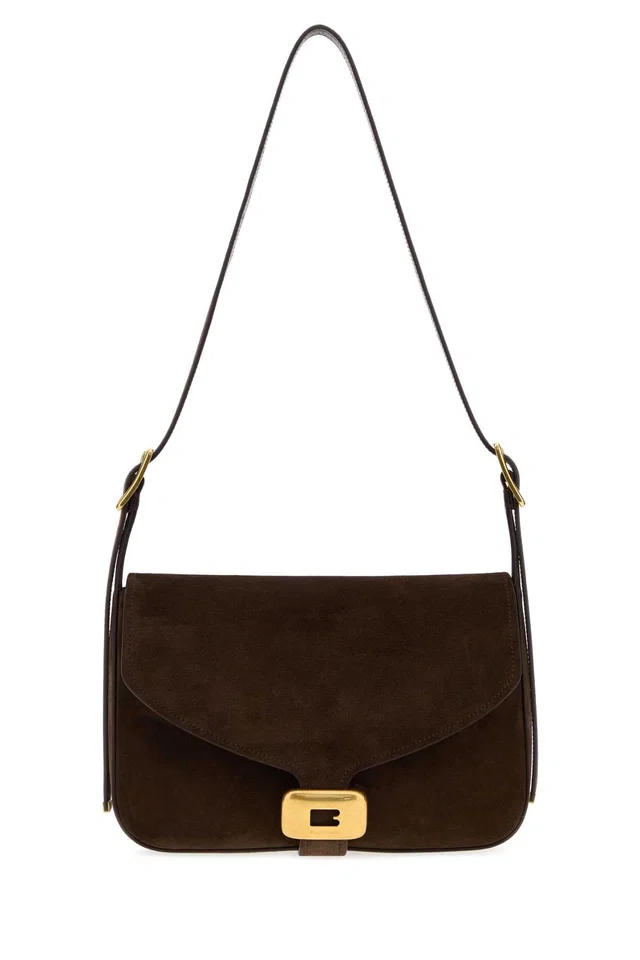 Balenciaga Clicca Shoulder Bag — Brown in Brown Lambskin from HEWI