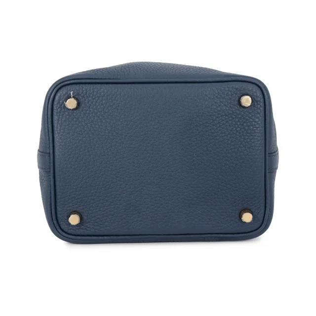 Hermès Picotin Lock Blue de Prusse Taurillon Clemence Size PM in Blue Clemence leather from GALLERY RARE, photo 3 of 15