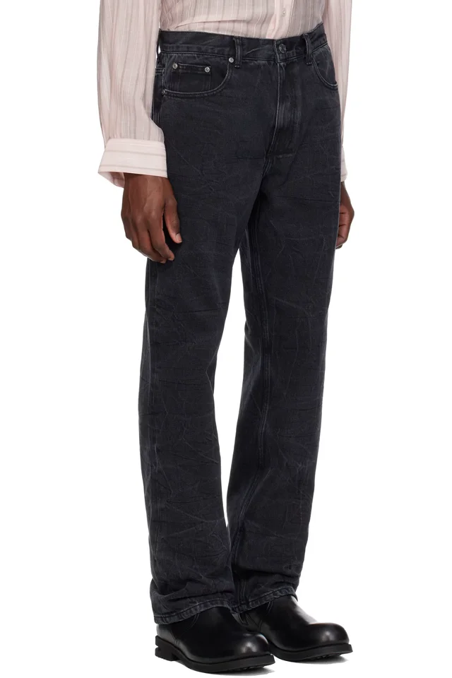 MMIC Black Roadie Jeans, photo 2 of 4 from SSENSE