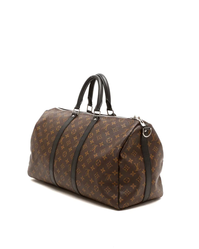 Louis Vuitton Monogram Macassar Keepall Bandoulière 45 Weekend Bag in Canvas from A Retro Tale, photo 3 of 8