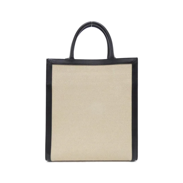 Small Vertical CELINE Hippo 192082DL4 Bag in 01VK/VANILLA+BLACK (Vanilla+Black) canvas/calf from KOMEHYO, photo 7 of 7