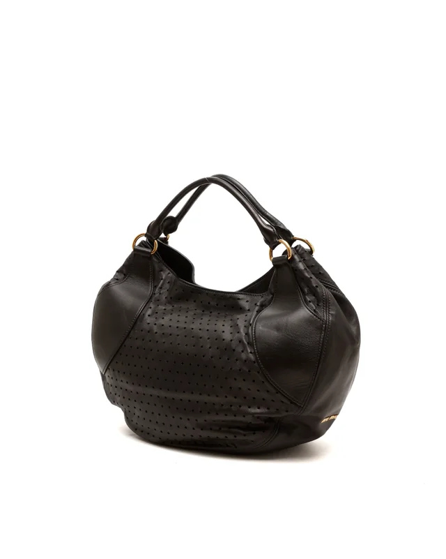 Miu Miu Perforated Hobo Bag in Leather from A Retro Tale, photo 3 of 7