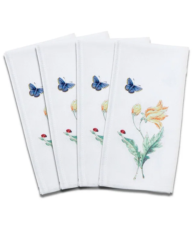 Lenox Set Of 4 Butterfly Meadow Garden Napkins, image 1 of 1 from Rue La La