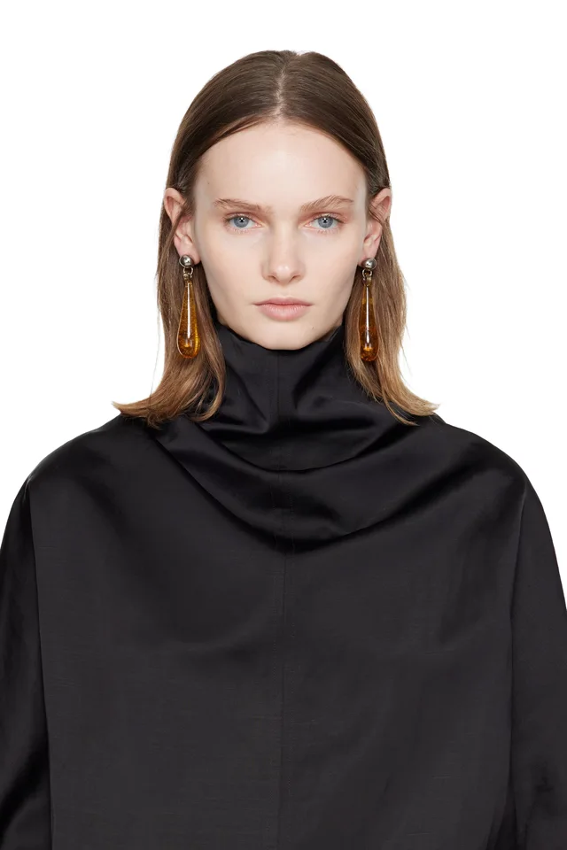 Lanvin Glass Rocks Drop Earrings, photo 3 of 3 from SSENSE