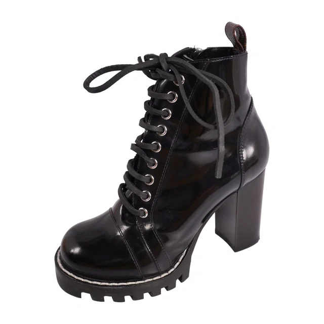 Louis Vuitton Star Trail Line Ankle Boots in Patent leather from The Reluxe