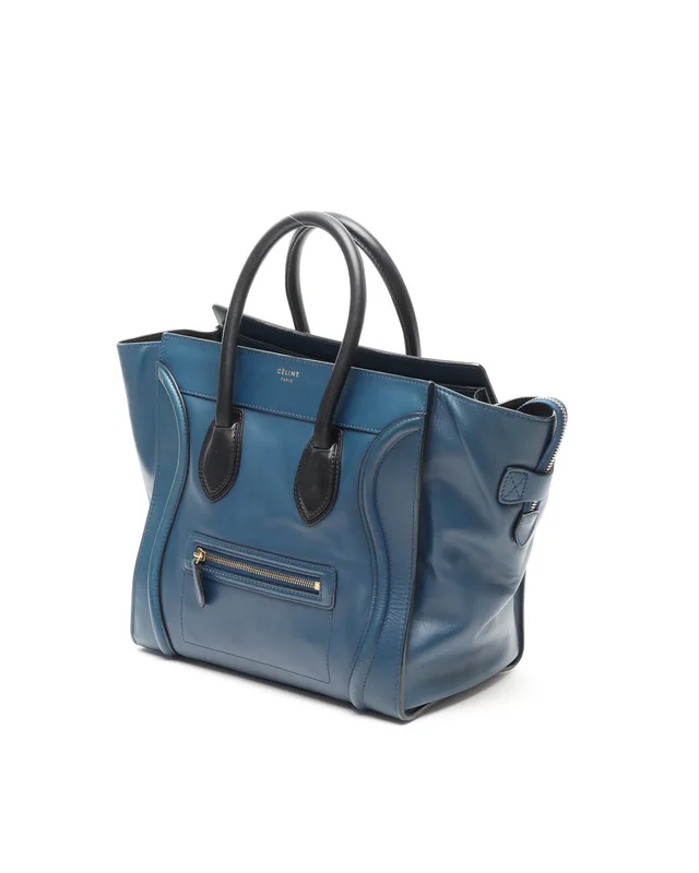 Celine Luggage Mini Bag in Leather from A Retro Tale, photo 2 of 9