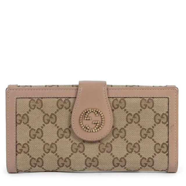Gucci Monogram Canvas Dusty Pink Wallet in Pink Coated canvas from Labellov, photo 1 of 1