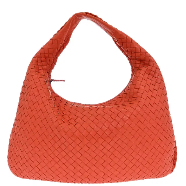 Bottega Veneta Pink Lambskin Intrecciato Hobo Handbag in Pink Lambskin from AMORE Vintage Tokyo