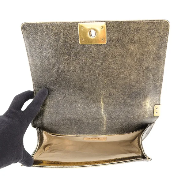 Boy Chanel Gold/BlackA67085 Lambskin in Gold Lambskin from GALLERY RARE, photo 7 of 18