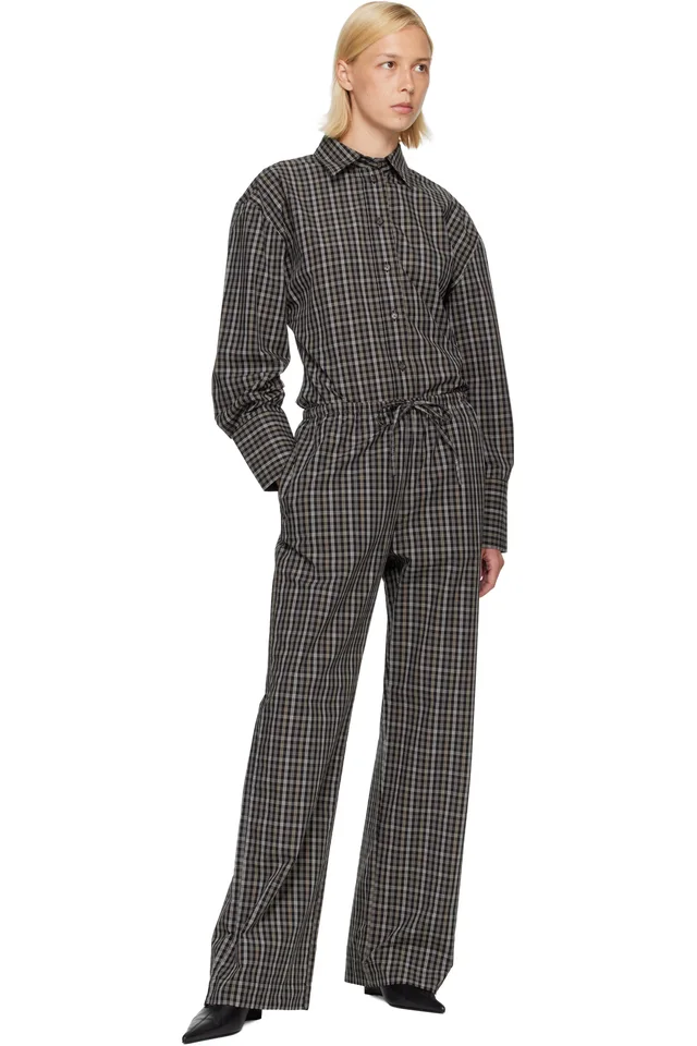 Róhe Black Relaxed-Fit Trousers, photo 4 of 4 from SSENSE