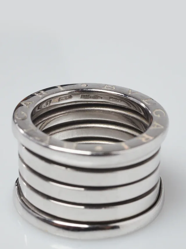 Bvlgari 18k White Gold B.Zero1 4-Band Ring Size 5/49 in White from Yoogis, photo 2 of 4