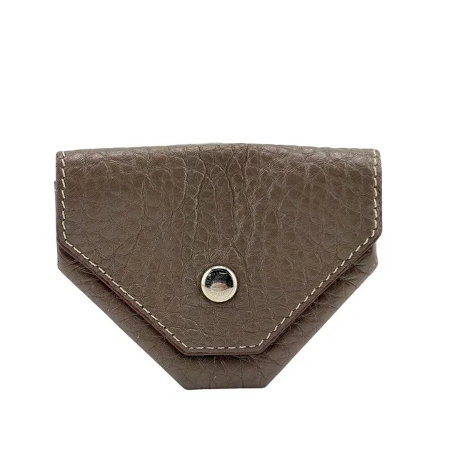 Hermès Coin Purse Levain Quatre Leather Case Gray in Grey Leather from The Reluxe