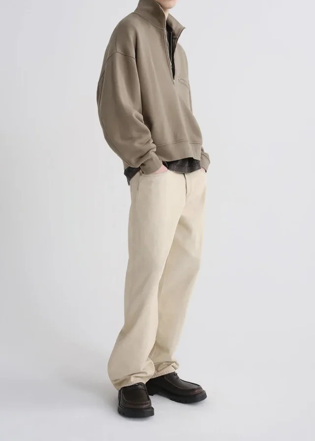 Agolde Half‑zip stand‑collar sweatshirt, photo 6 of 7 from SENSER