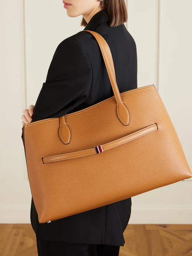 TOTEME Lounge large textured-leather tote in Beige, photo 2 of 2 from NET-A-PORTER (Canada)
