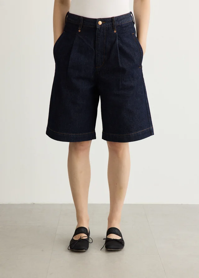 LARRIET Women's Chino Shorts in Blue from Incu, photo 1 of 1