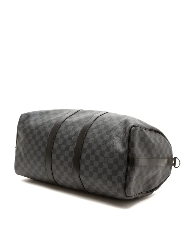 Louis Vuitton Damier Graphite Keepall 45 Bandoulière Weekend Bag in Grey Canvas from A Retro Tale, photo 4 of 8