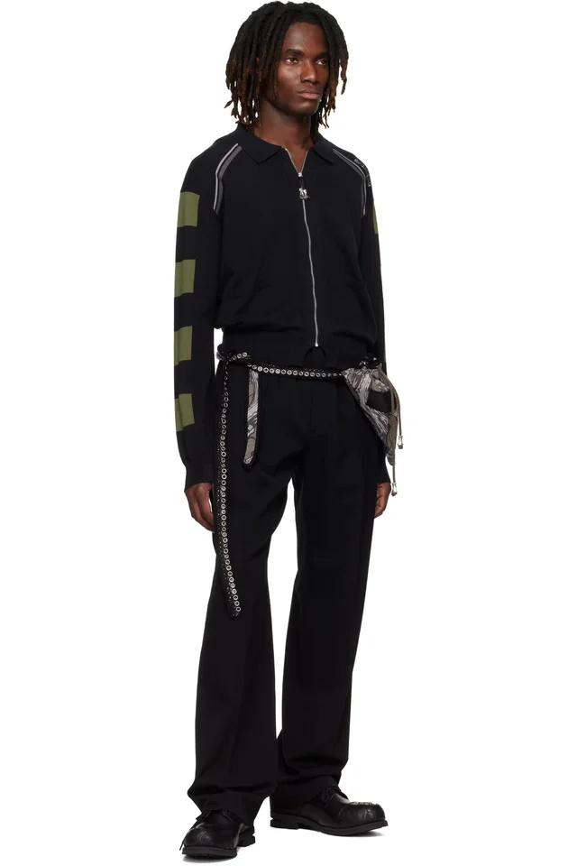 Kiko Kostadinov Black Csomor Trousers, photo 4 of 4 from SSENSE