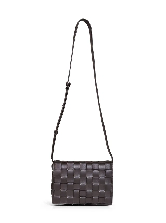 Bottega Veneta Orto Crossbody Bag — Brown Calfskin Leather in Brown Calfskin from HEWI