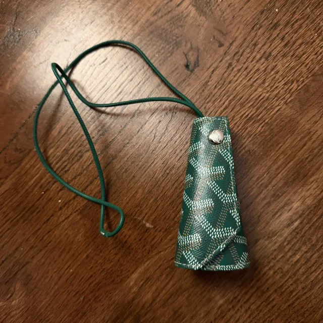Goyard Goyardine Chambellan Key Holder Bag Charm Green in green from Grailed, photo 1 of 1