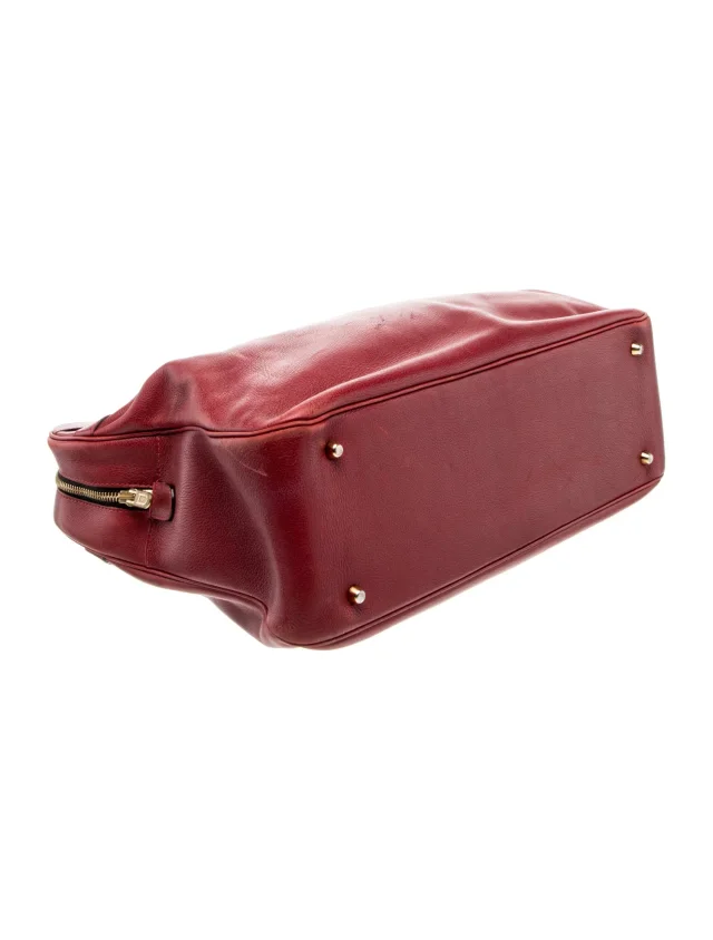 Delvaux Top Handle Bag in Leather from The RealReal, photo 5 of 6