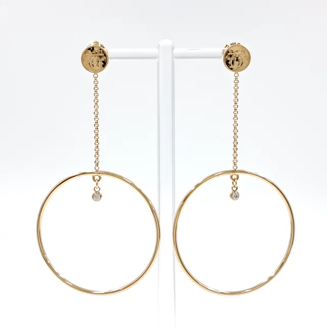 Hermès Diamond Ex-Libris Earrings from GUGUS